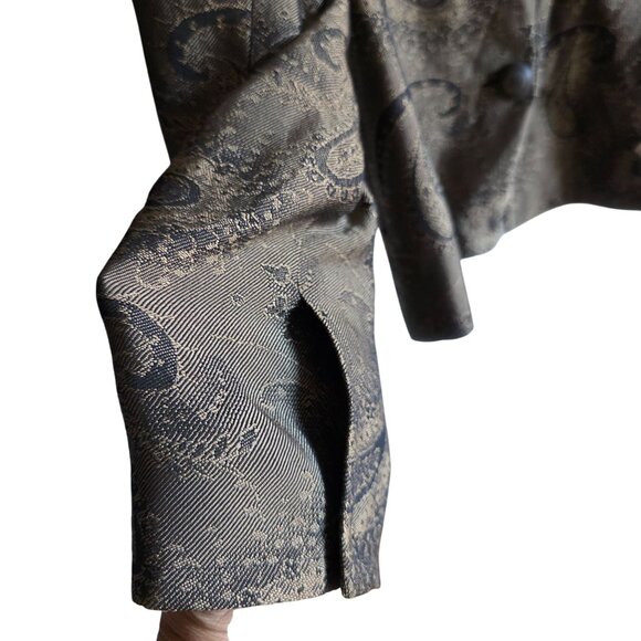 Pendleton Paisley Tapestry Blazer Size 16 Needlepoint Look Upholstery Deadstock - Picture 4 of 11